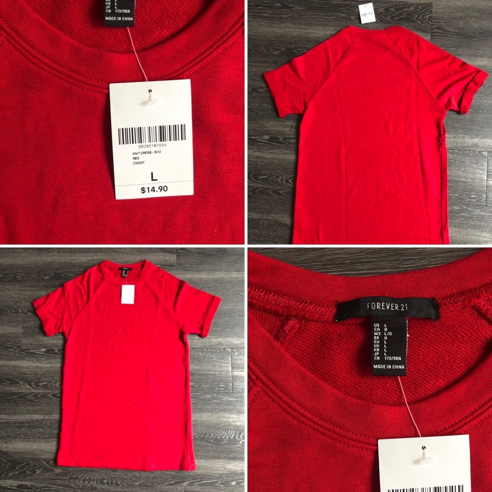 NWT Forever 21 Short-Sleeve Sweater Dress